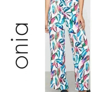 BNWOT Onia Mila Leaf print beach pants size S